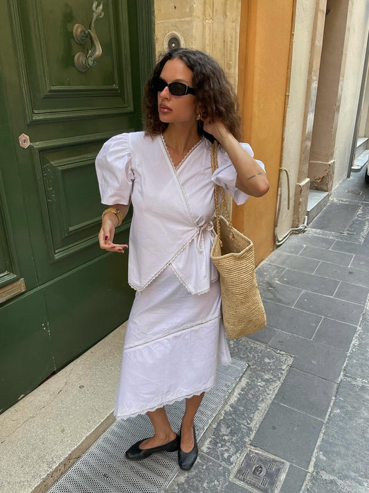 the minnie top ivory