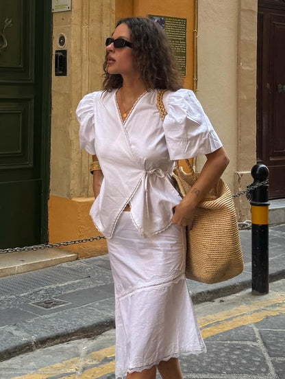 the minnie top ivory