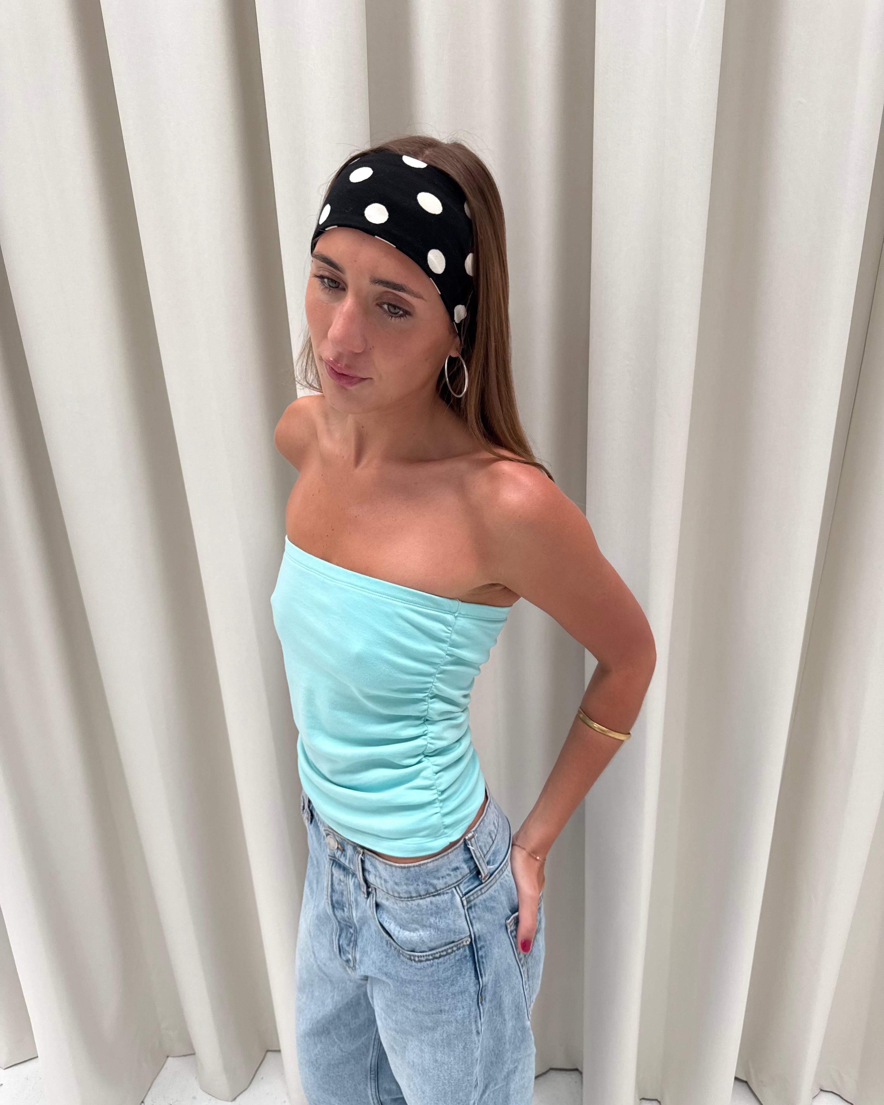 Lola Headband Black Polka