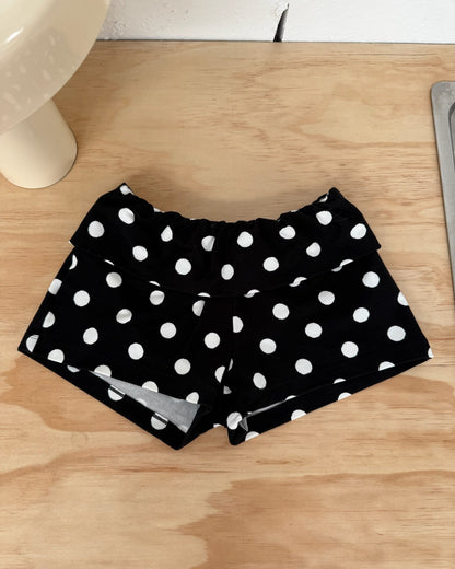 the lola short black polka dot