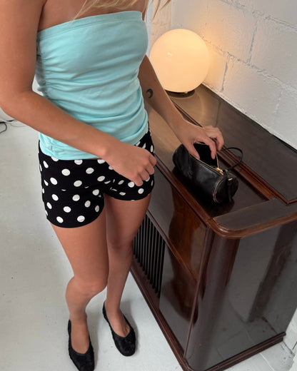 the tube top in aquamarine