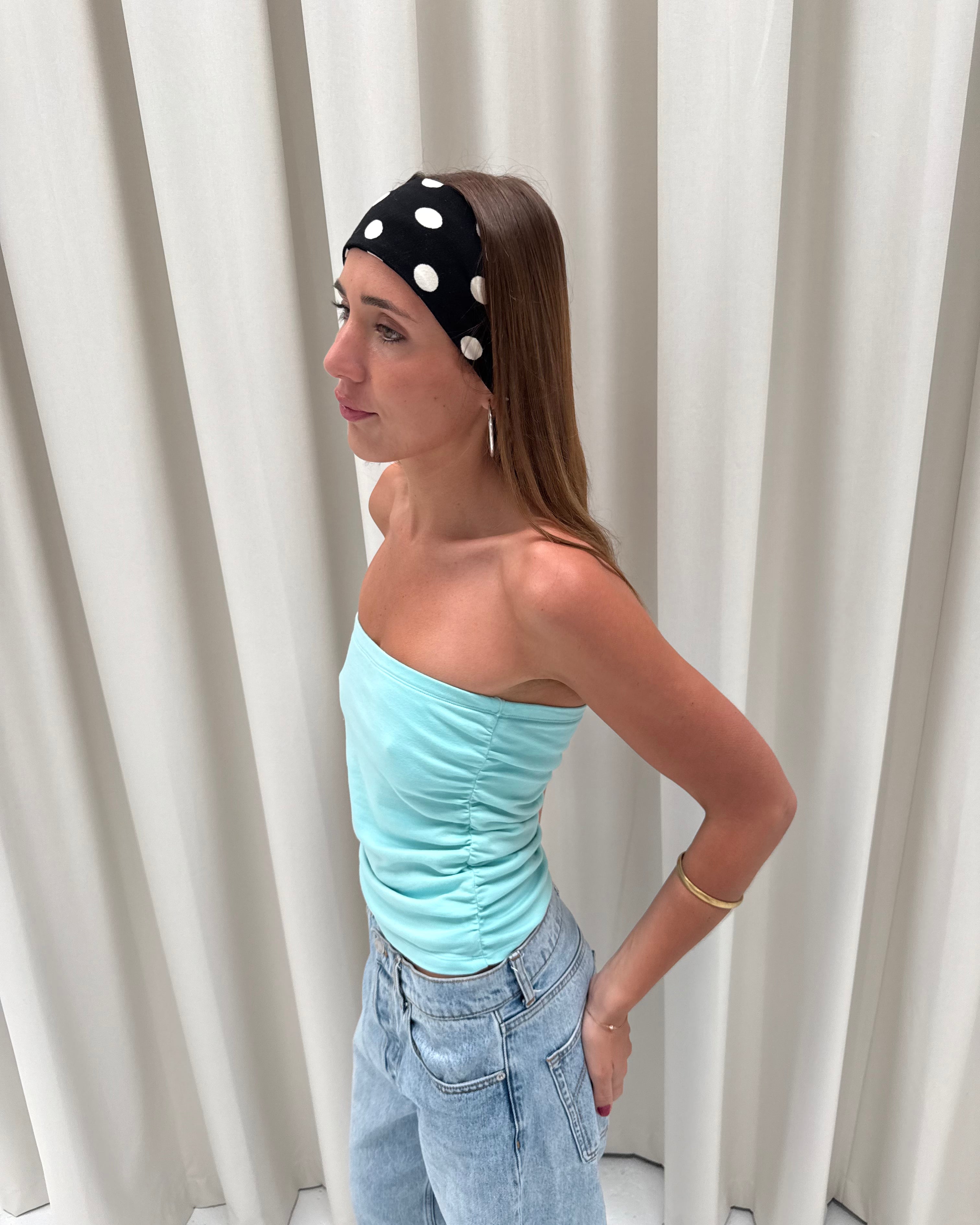 Lola Headband Black Polka