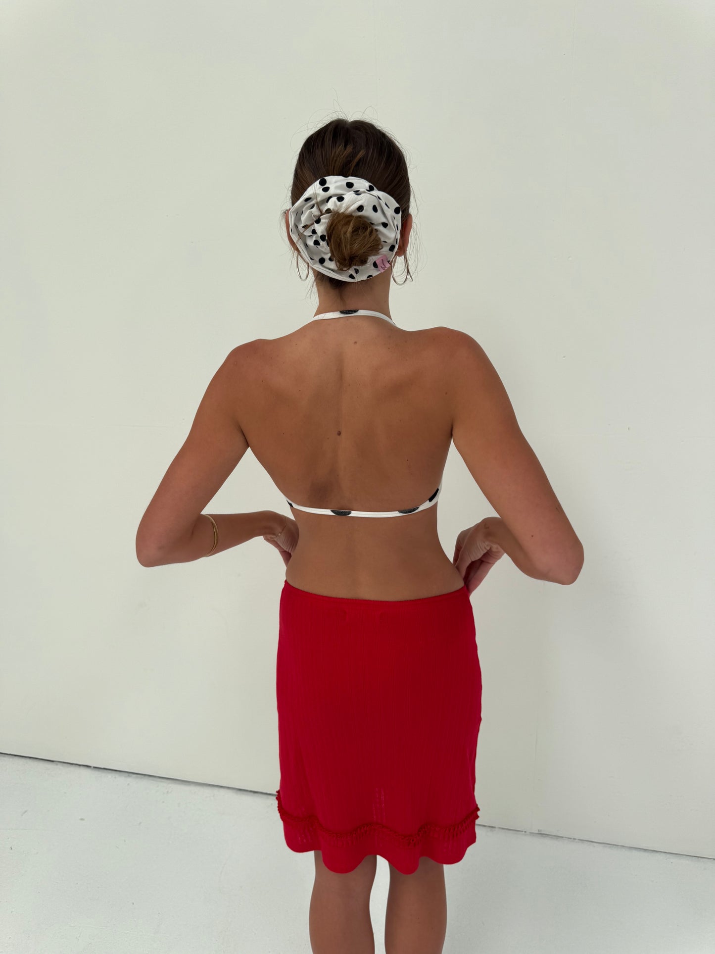 the lola scrunchie polka dot