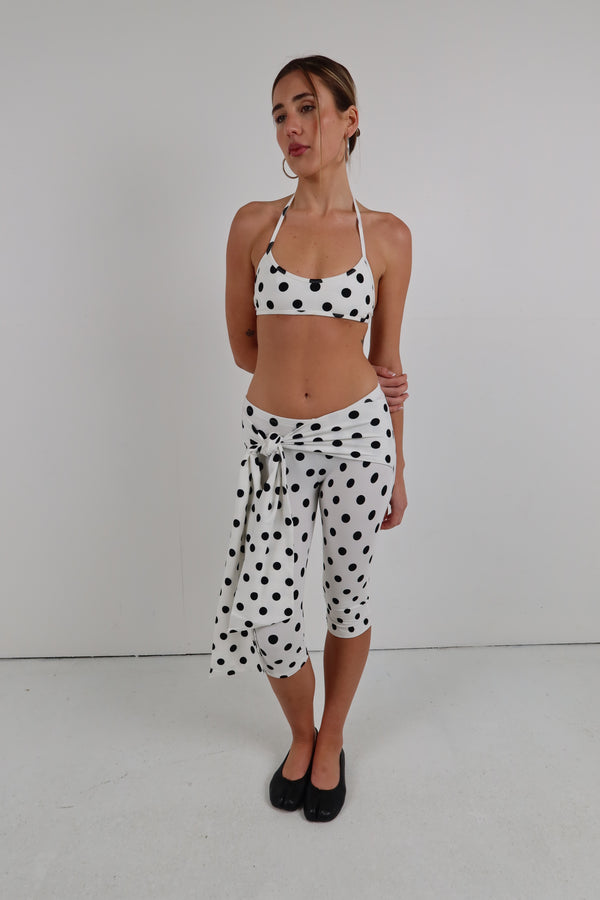 Lola Capri Ivory Polka Dot