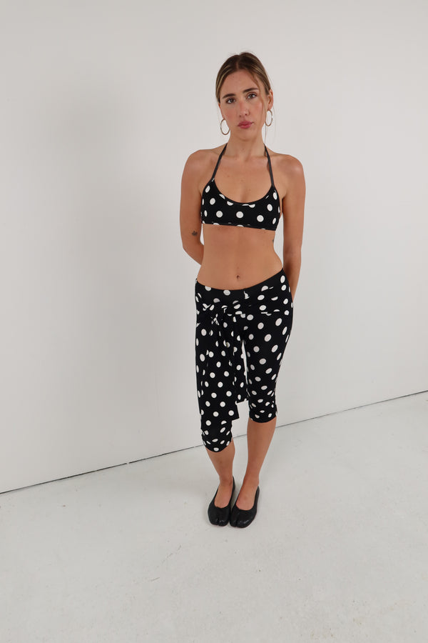 Lola Capri Black Polka Dot