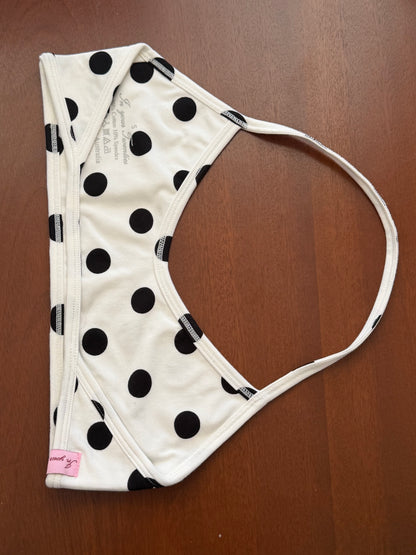 the lola halter bra in polka dot