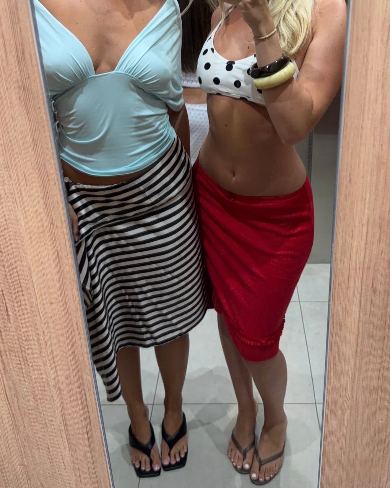 the margot skirt pointelle cherry