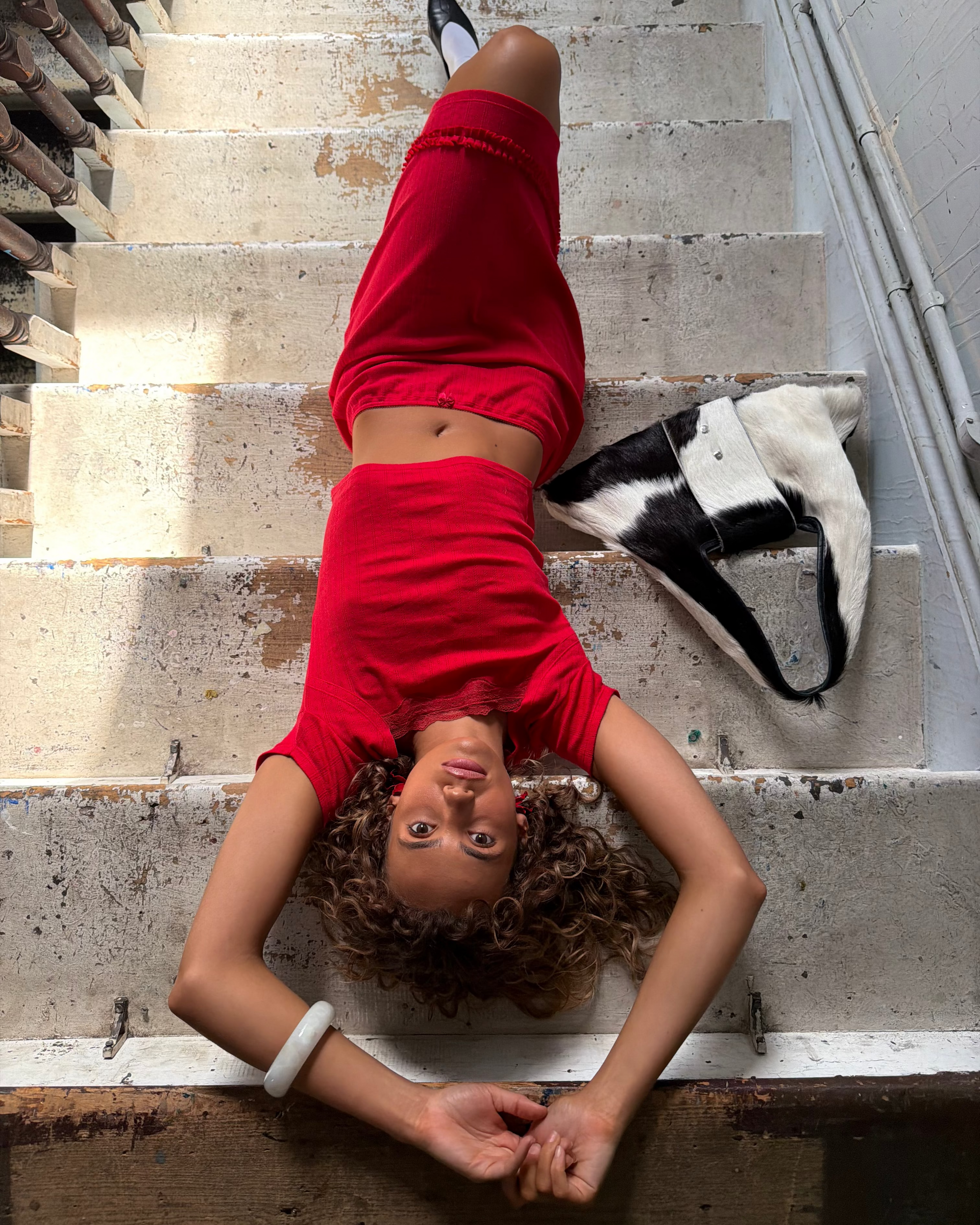 Margot Top Pointelle Cherry
