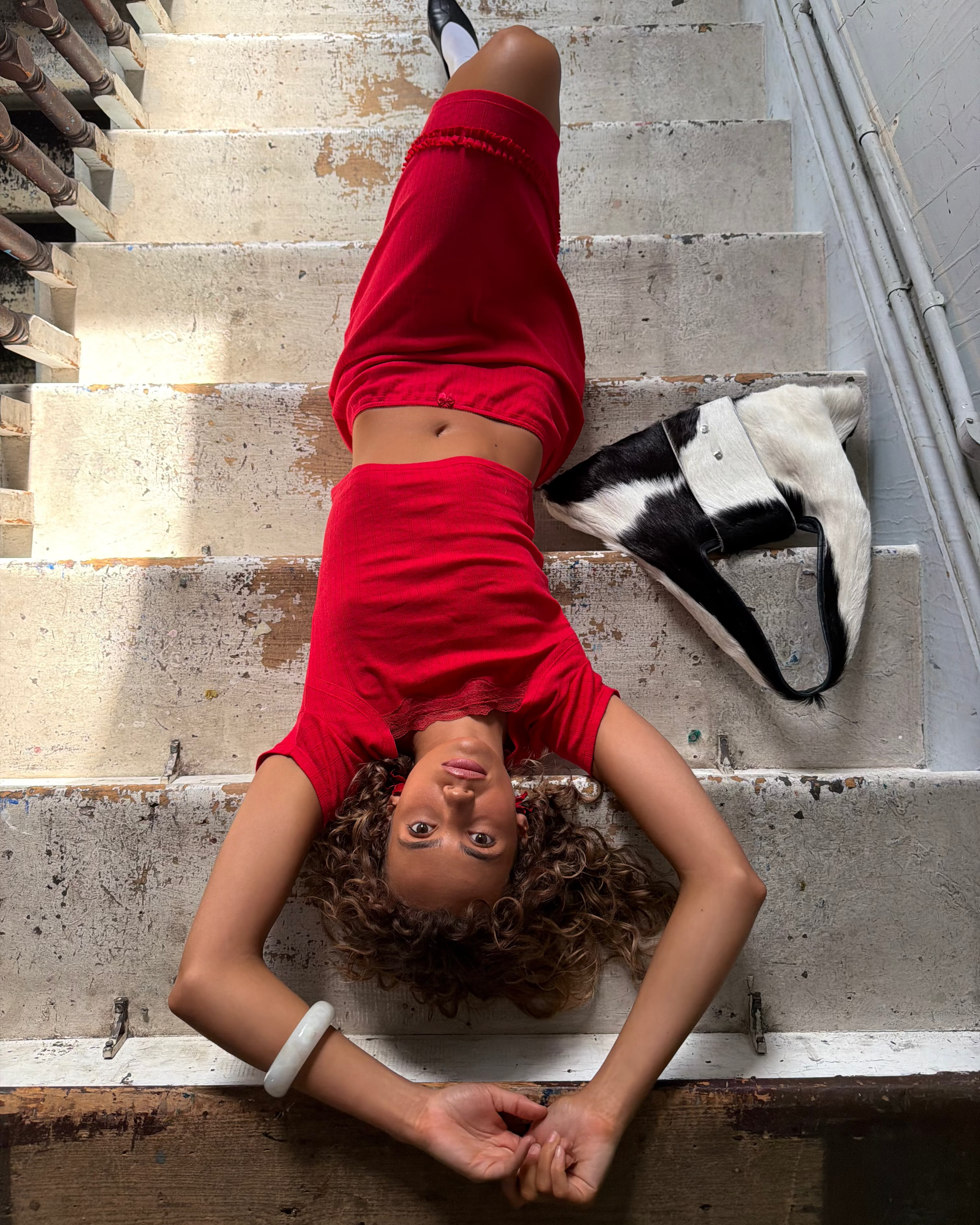 Margot Top Pointelle Cherry