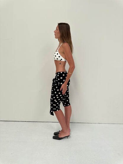 the lola capris black polka dot